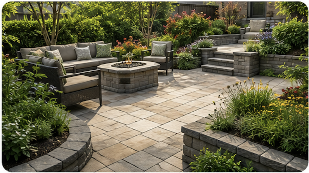 Patio landscaping service
