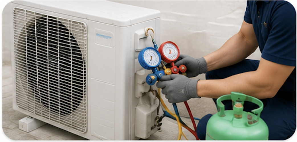 AC gas refill service