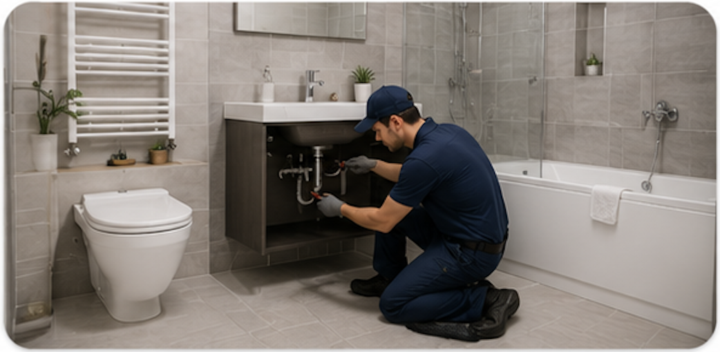 Bathroom plumbing service