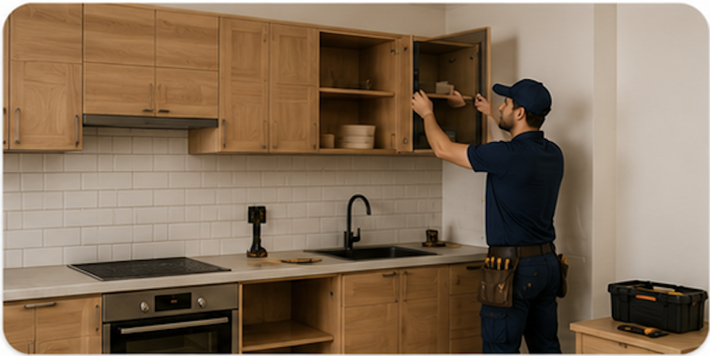 Kitchen cabinet installation