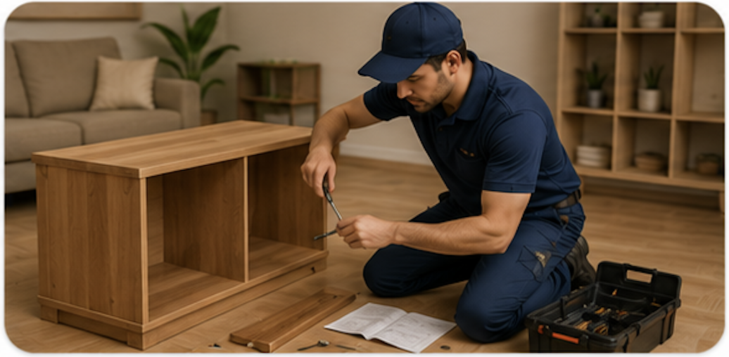 Office furniture assembly