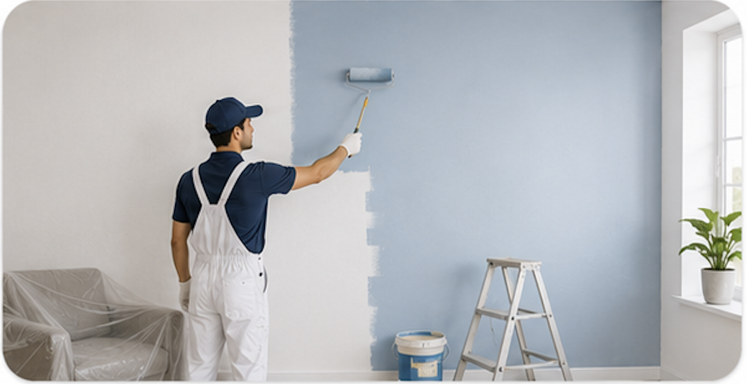 Wall repainting service